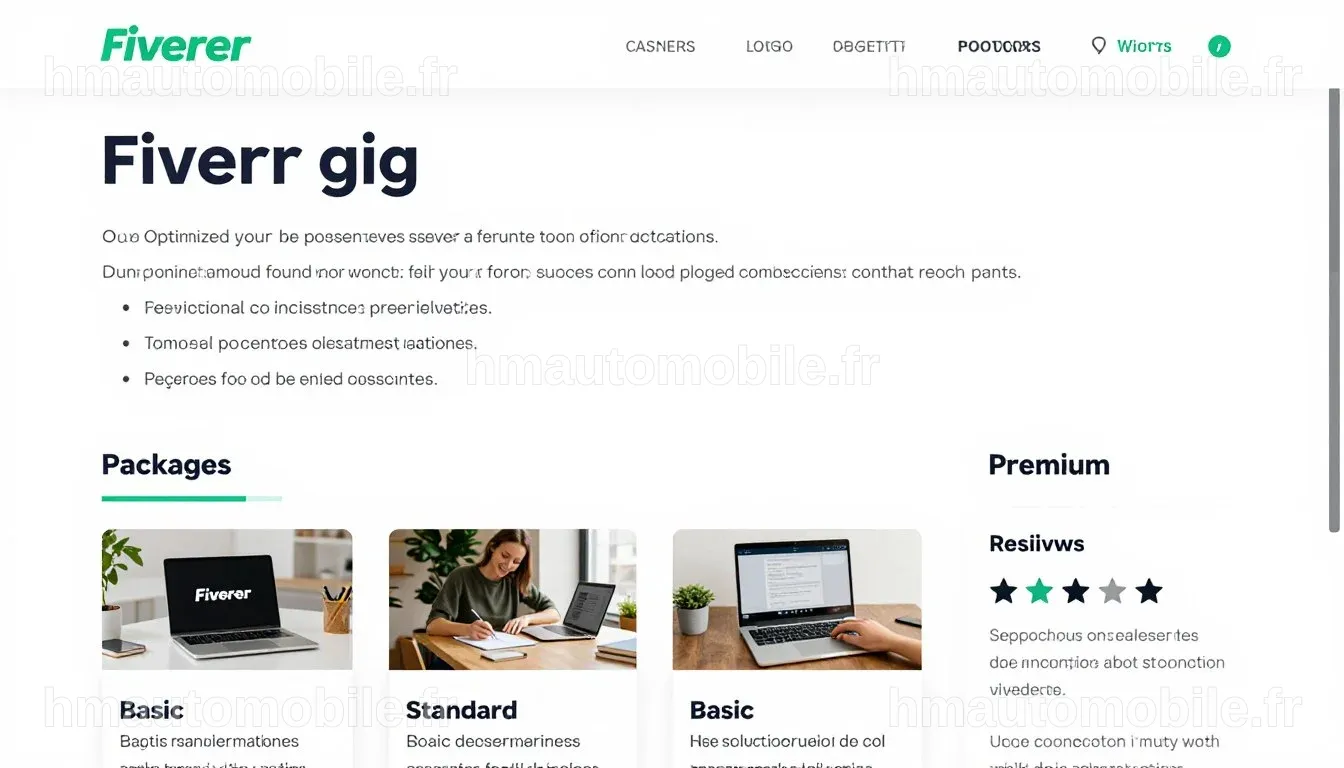 Un guide visuel sur la façon de gagner de l'argent sur Fiverr.