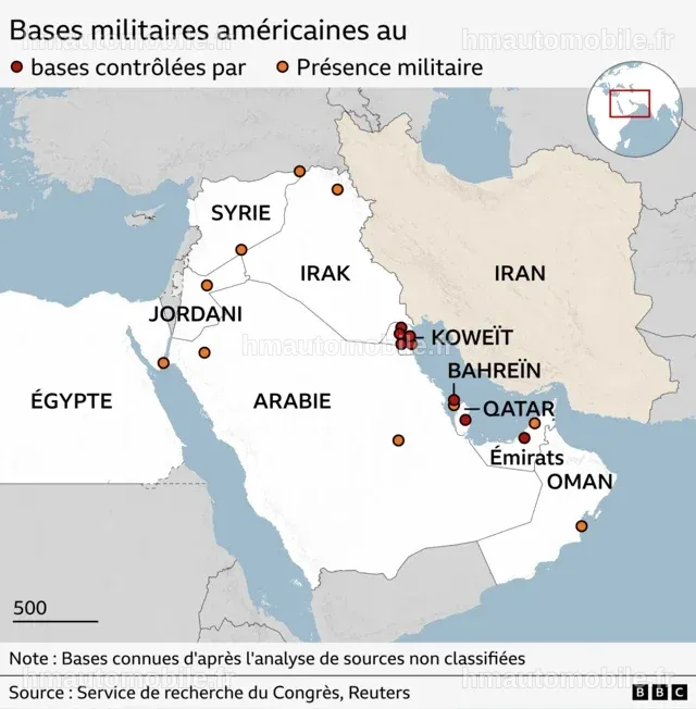 Escalade des tensions au Moyen-Orient : frappes américaines