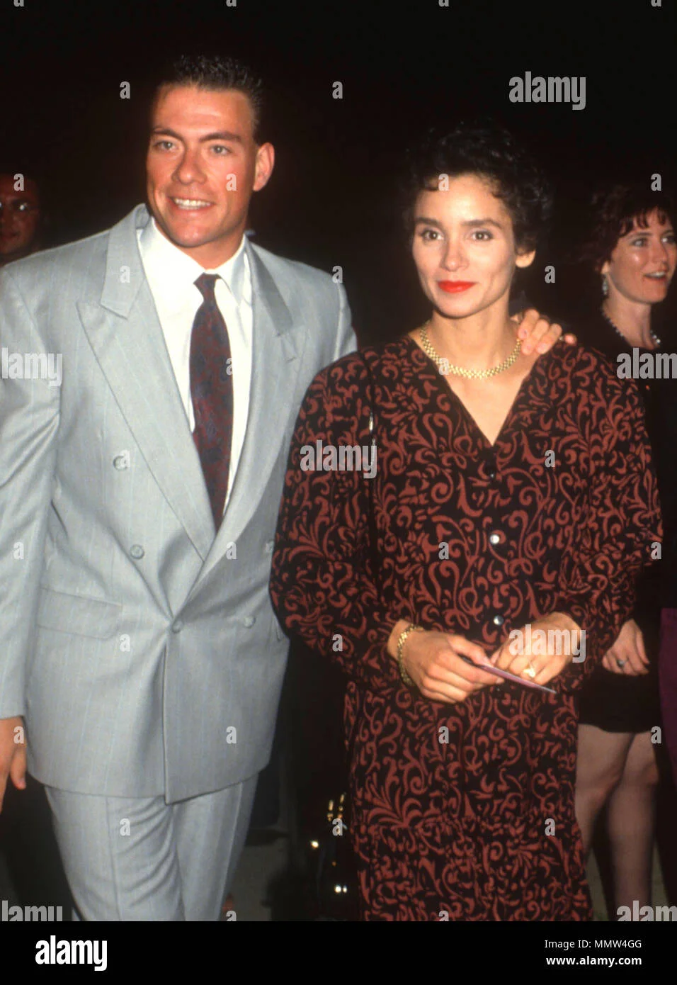 jean-claude van damme épouse - Jean claude van damme and his wife Banque de photographies et d’images ...
