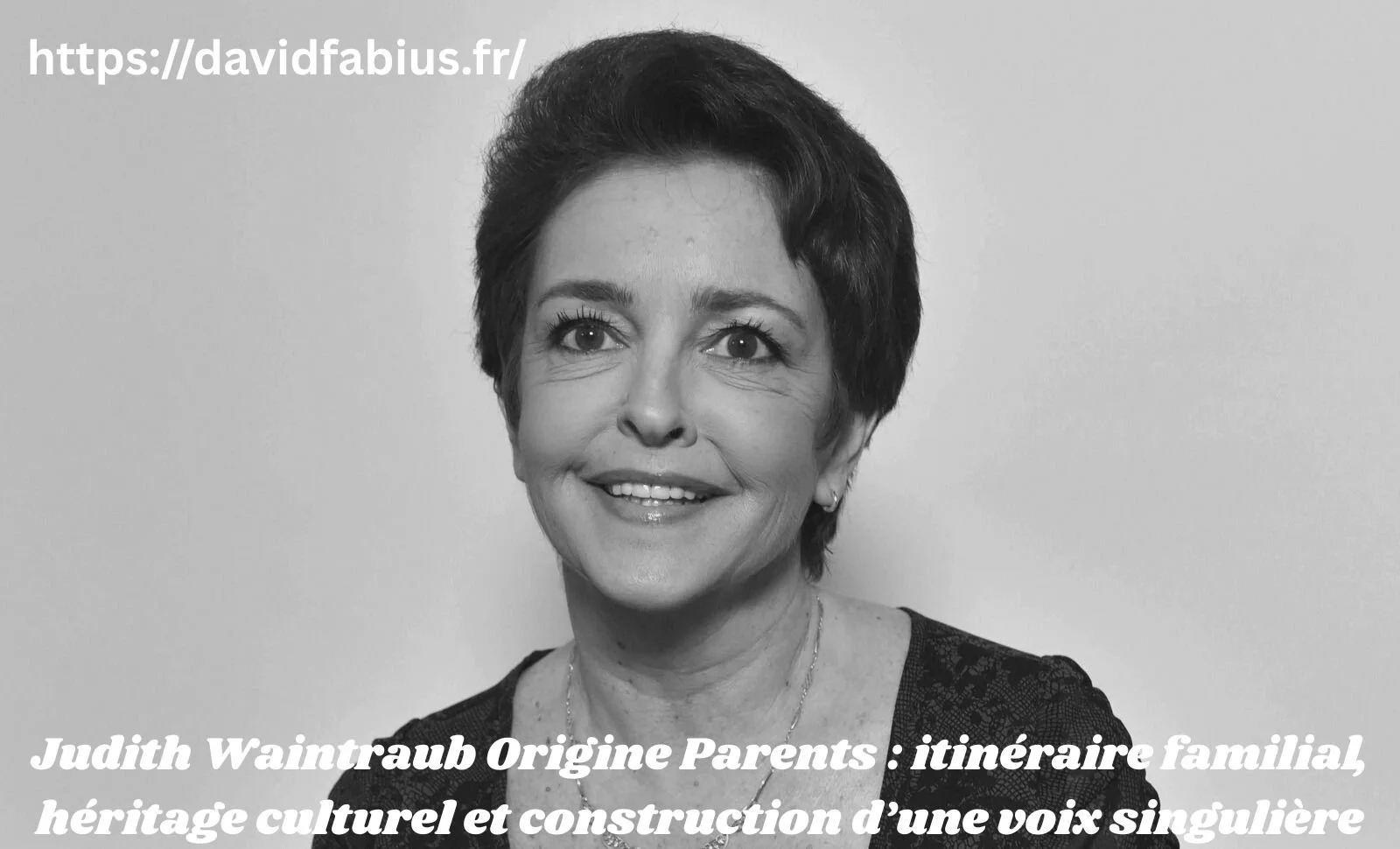 judith waintraub origine parents - Judith Waintraub Origine Parents : itinéraire familial, héritage ...