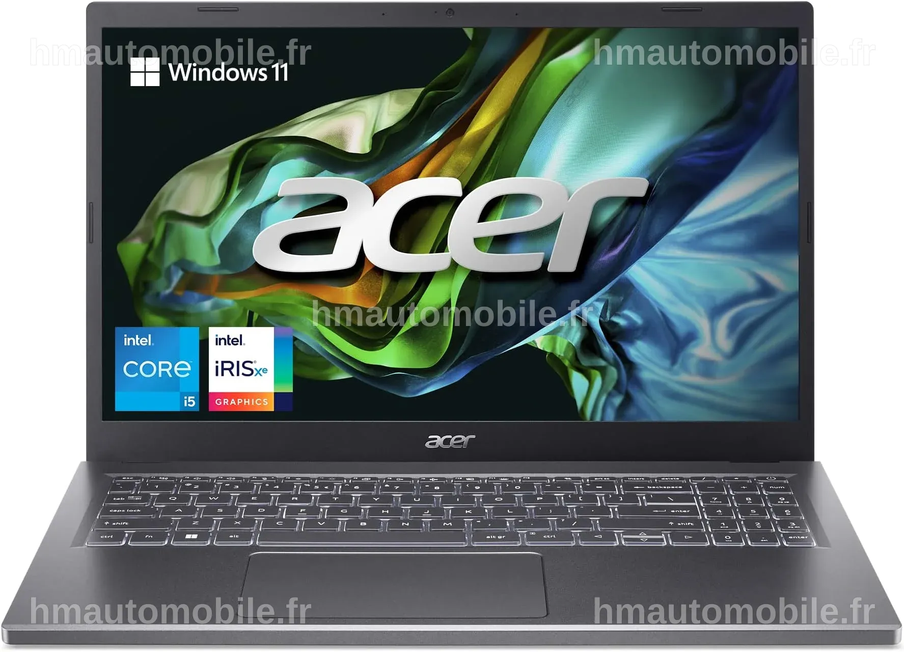 Ordinateur Acer Aspire 5, utilisé pour des présentations lors de la réunion.