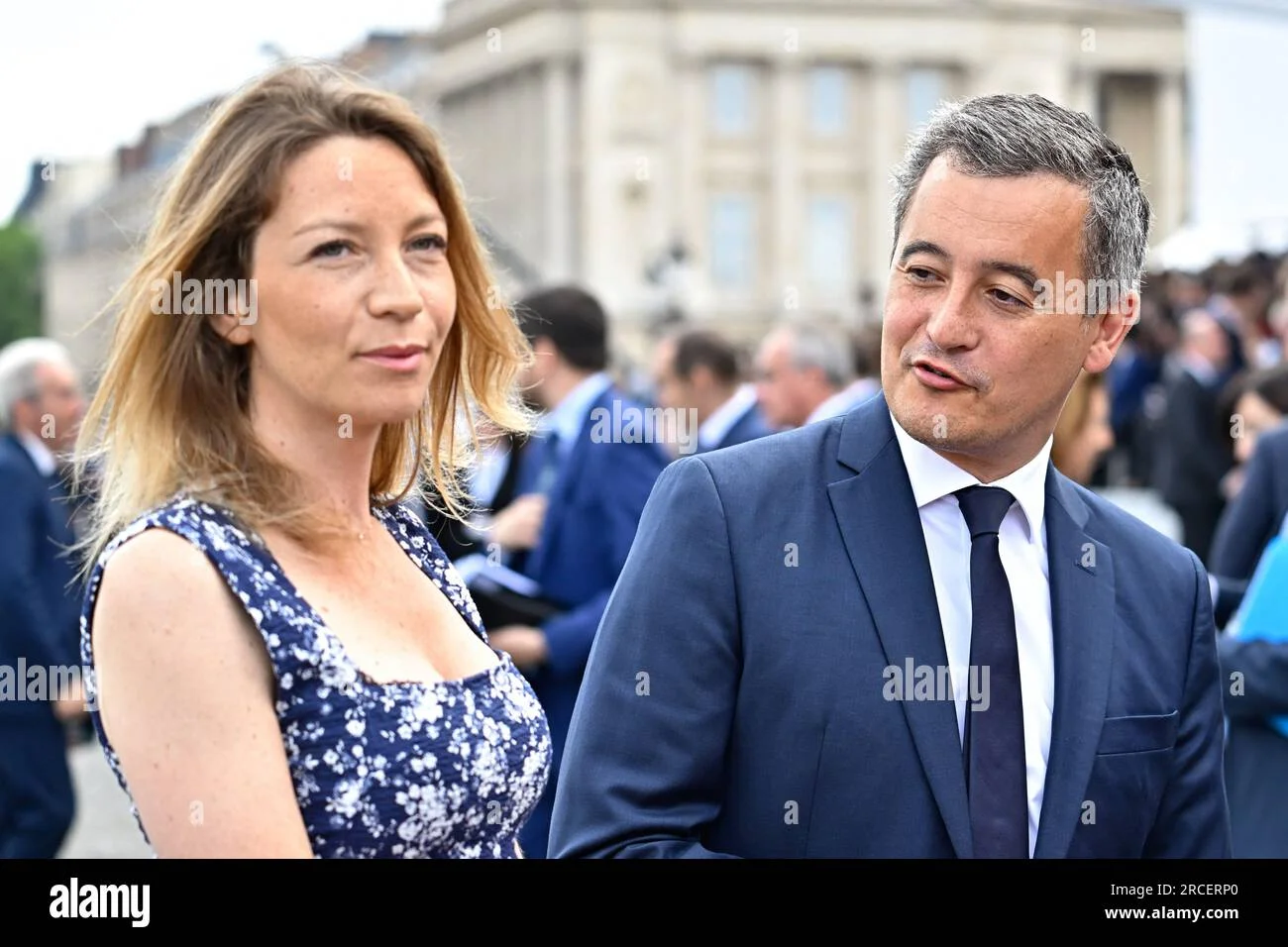 rose marie devillers - Paris, France. 14th July, 2023. French Interior Minister Gerald ...