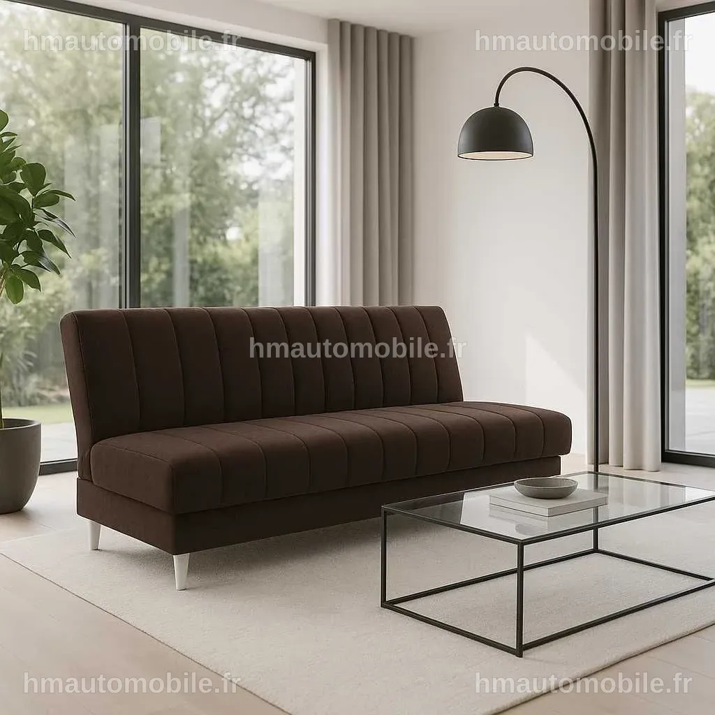 Sofa Stella avec option de couchage, style contemporain et confort optimal.